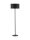Moderne Stehlampe Schwarz E27 165 cm Stoff Fußschalter