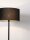 Moderne Stehlampe Schwarz E27 165 cm Stoff Fußschalter