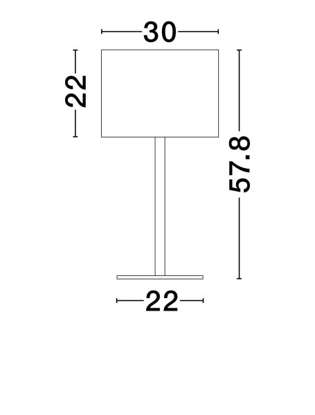 Tischleuchte in Schwarz Gold E27 58 cm Kabelschalter Stoff