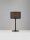Moderne Tischleuchte Schwarz E27 58 cm Stoff Kabelschalter