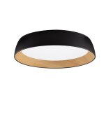 LED Deckenlampe rund &Oslash; 60 cm Schwarz dimmbar...
