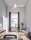 LED Deckenlampe mit Ventilator Ø 132 cm Weiß Glas Metall
