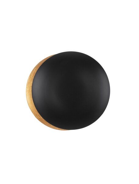 LED Wandlampe 20 cm breit in Gold Schwarz warmweiß RILEY