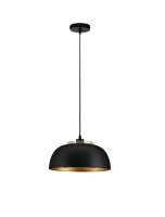 Pendelleuchte E27 Ø 35 cm in Schwarz Gold...