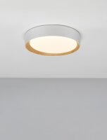 LED Deckenleuchte Holz Weiß Natur Ø 35 cm...