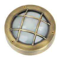 Außen Wandlampe Messing Maritim rund IP64 Haus...