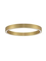 LED Deckenlampe Ring 80 cm lang in Bronze dimmbar warmwei&szlig;