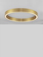 LED Deckenlampe Ring 80 cm lang in Bronze dimmbar...