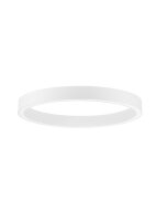 LED Deckenlampe Wei&szlig; 80 cm lang dimmbar Ring...