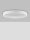 LED Deckenlampe Weiß 80 cm lang dimmbar Ring warmweiß flach