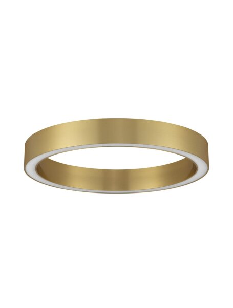 LED Deckenleuchte in Bronze 60 cm lang dimmbar Ring warmweiß