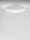 LED Deckenleuchte dimmbar Weiß 60 cm lang Ring warmweiß