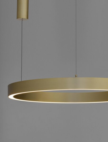 LED Kronleuchter Ø 80 cm dimmbar in Bronze höhenverstellbar