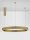 LED Kronleuchter Ø 80 cm dimmbar in Bronze höhenverstellbar