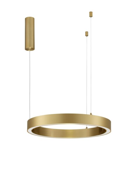LED Pendelleuchte Ring in Bronze Ø 60 cm dimmbar warmweiß