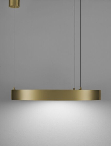 LED Pendelleuchte Ring in Bronze Ø 60 cm dimmbar warmweiß