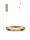 LED Pendelleuchte Ring in Bronze Ø 60 cm dimmbar warmweiß