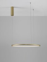 Runder LED Kronleuchter in Gold Ø 60 cm dimmbar...
