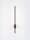 LED Wandlampe 60 cm hoch Schwarz warmweiß RUFUS Aluminium