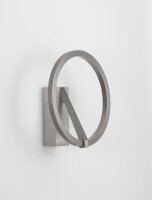 LED Wandlampe rund 22 cm breit in Nickel CCT 2700 bis 4000 K