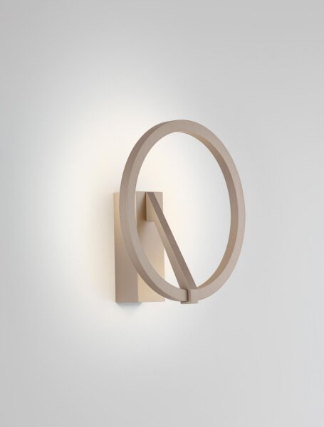 LED Wandleuchte Braun 22 cm breit rund CCT 2700 bis 4000 K