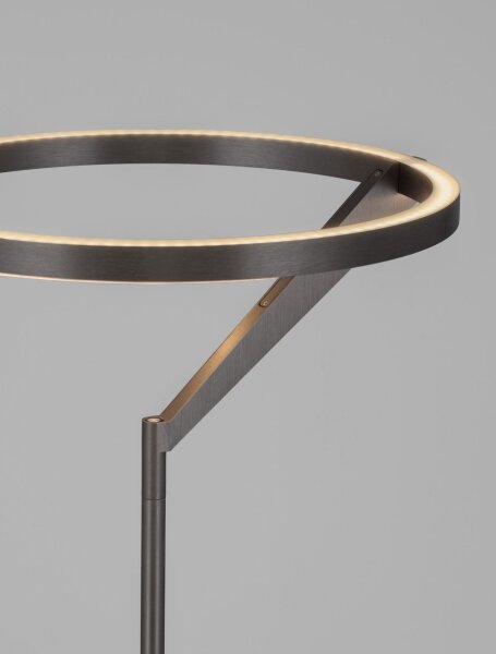 LED Stehleuchte in Nickel 168 cm Touch Dimmer Design AMITY