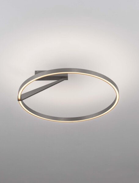 LED Deckenlampe Up Down Ø 60 cm in Nickel dimmbar CCT