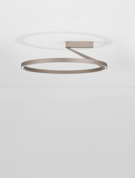 LED Deckenleuchte Braun Ring Ø 60 cm dimmbar Up Down CCT