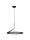 LED Kronleuchter Ring Ø 60 cm Schwarz dimmbar Up Down Design