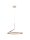 LED Hängelampe Ring Ø 60 cm Braun dimmbar höhenverstellbar