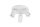 Deckenlampe Weiß Ø 22 cm GU10 schwenkbar 3 flammig Aluminium