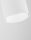 Deckenlampe Weiß Ø 22 cm GU10 schwenkbar 3 flammig Aluminium