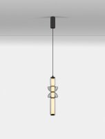 LED Hängelampe Schwarz Ø 12 cm dimmbar...