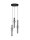 LED Pendelleuchte Rauchglas Schwarz 38 cm breit dimmbar