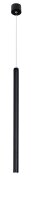 Schmale LED Pendelleuchte &Oslash; 2,5 cm Schwarz h&ouml;henverstellbar