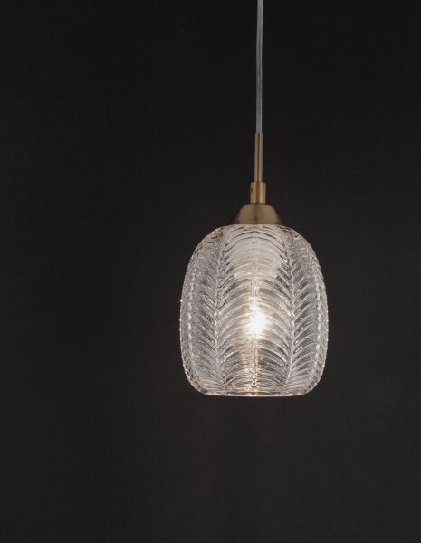 Pendelleuchte schmal E27 Ø 13,5 cm in Gold höhenverstellbar