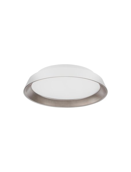 LED Deckenleuchte Weiß Braun Ø 45 cm dimmbar rund warmweiß
