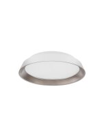 LED Deckenleuchte Wei&szlig; Braun &Oslash; 45 cm dimmbar rund warmwei&szlig;