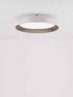LED Deckenleuchte Weiß Braun Ø 45 cm dimmbar...