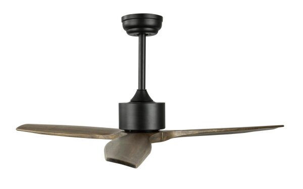 LED Deckenlampe mit Ventilator Schwarz Braun Ø 132 cm Modern