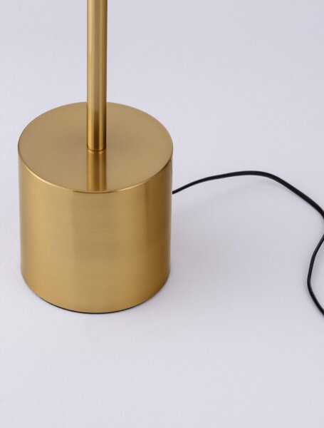 LED Stehlampe 136 cm in Gold warmweiß SHASTA Aluminium