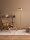 LED Stehlampe 136 cm in Gold warmweiß SHASTA Aluminium