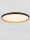 LED Deckenlampe rund Ø 60 cm Schwarz dimmbar Holz SIMONE