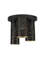 Deckenlampe rund E14 &Oslash; 30 cm in Schwarz Gold...