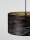 Hängelampe in Schwarz Gold Ø 40 cm E27 Metall rund 2 flammig