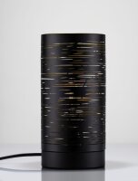 Tischlampe in Schwarz Gold 20 cm E14 Metall SONNY Modern