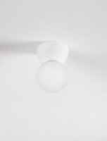 Deckenlampe Weiß Ø 8 cm G9 Glas Gips rund...
