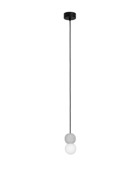 Pendelleuchte Ø 8 cm G9 Grau Weiß höhenverstellbar rund