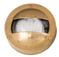 Wandlampe Messing IP64 rund Au&szlig;enbereich Maritim