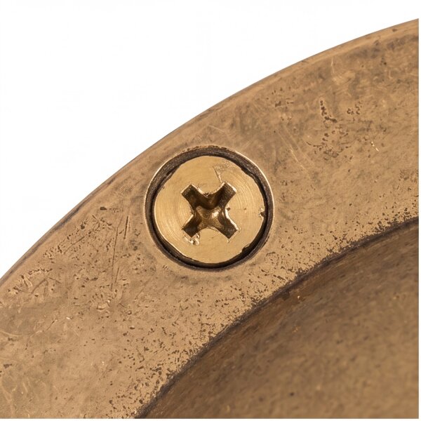 Wandleuchte AGIA Messing IP64 rund Maritim Ø14cm